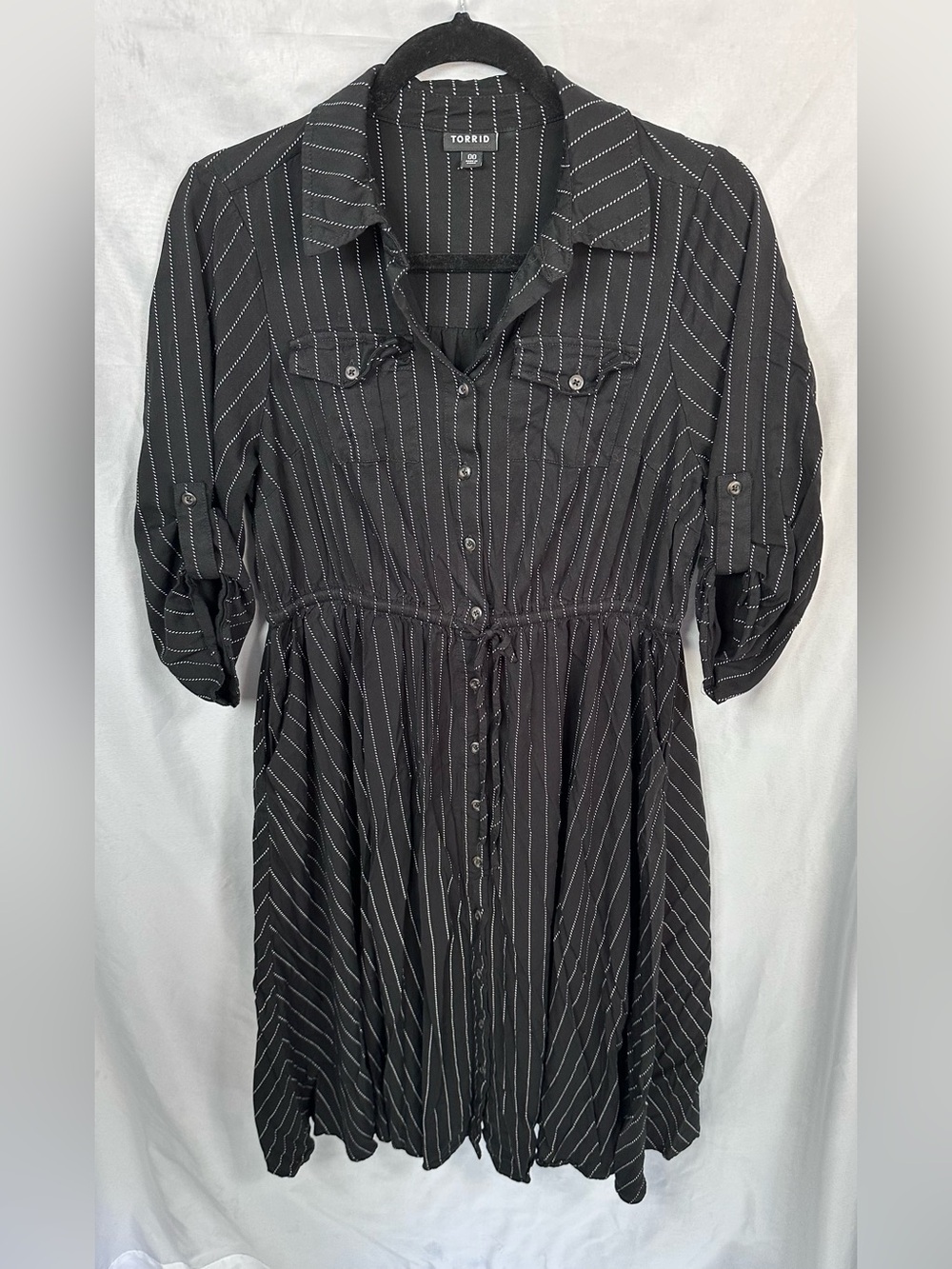 Torrid Midi Challis Shirt Dress Size 00